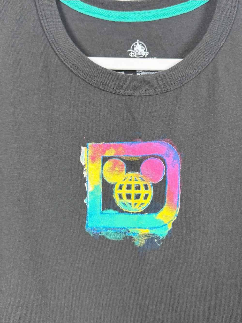 2022 Disney Parks Cinderella Black Castle Tie Dye Splash Tank Top Shirt XL - Picture 6 of 7